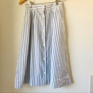 Vintage KORET seersucker button front skirt size 2